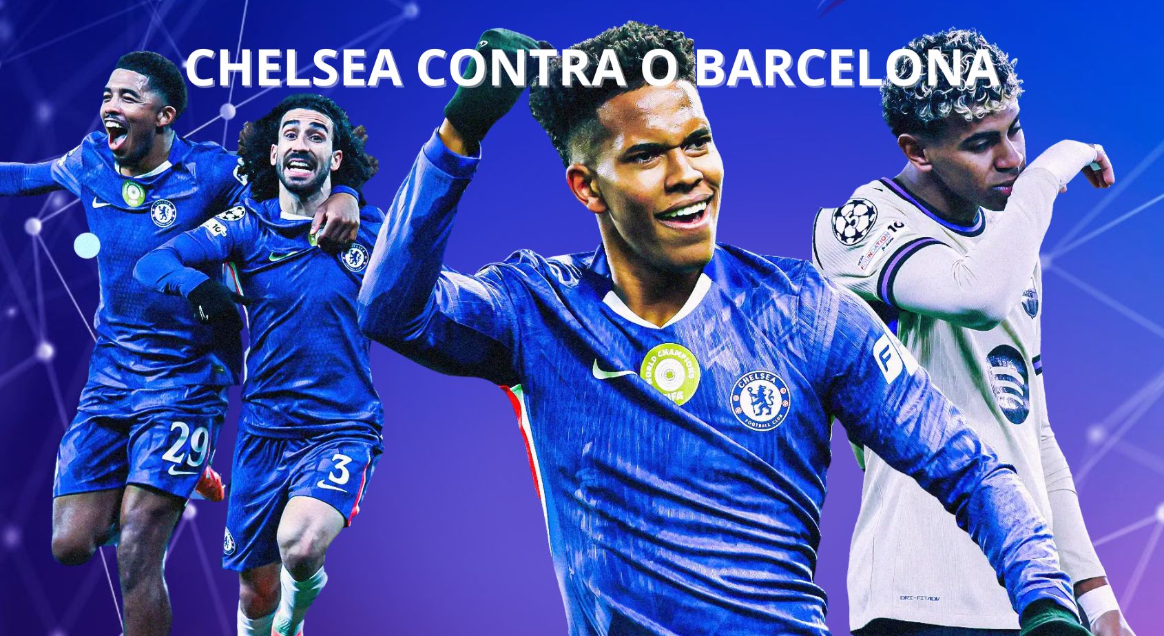 O golaço de Estevao pelo Chelsea contra o Barcelona, com o jovem brasileiro ofuscando Lamine Yamal notícias esportivas no Brasil